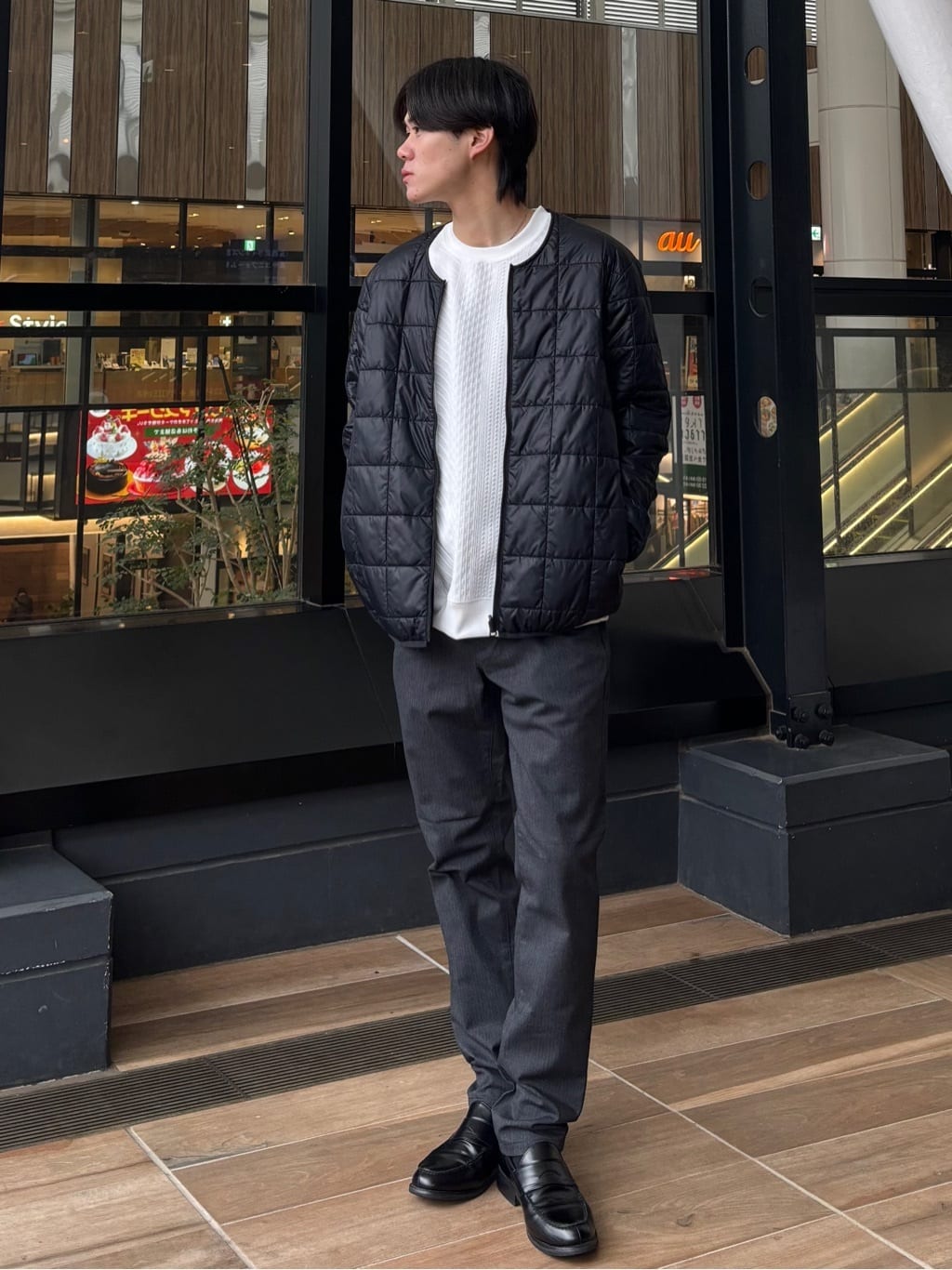 うらしーさんの「THE SHOP TK｜【3WAY】中綿ライナー付き カルゼコート　洗濯機OK/ON・OFF対応」を使ったコーディネート