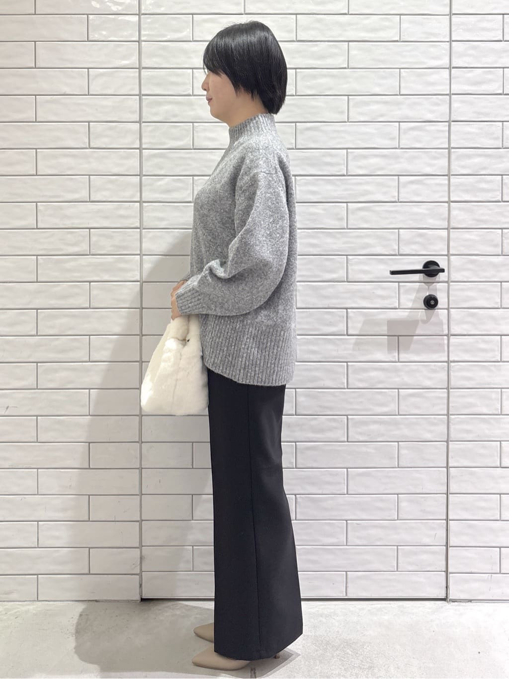 ayumiさんの「OPAQUE.CLIP｜ふわふわハイネックニット【洗濯機OK】」を使ったコーディネート