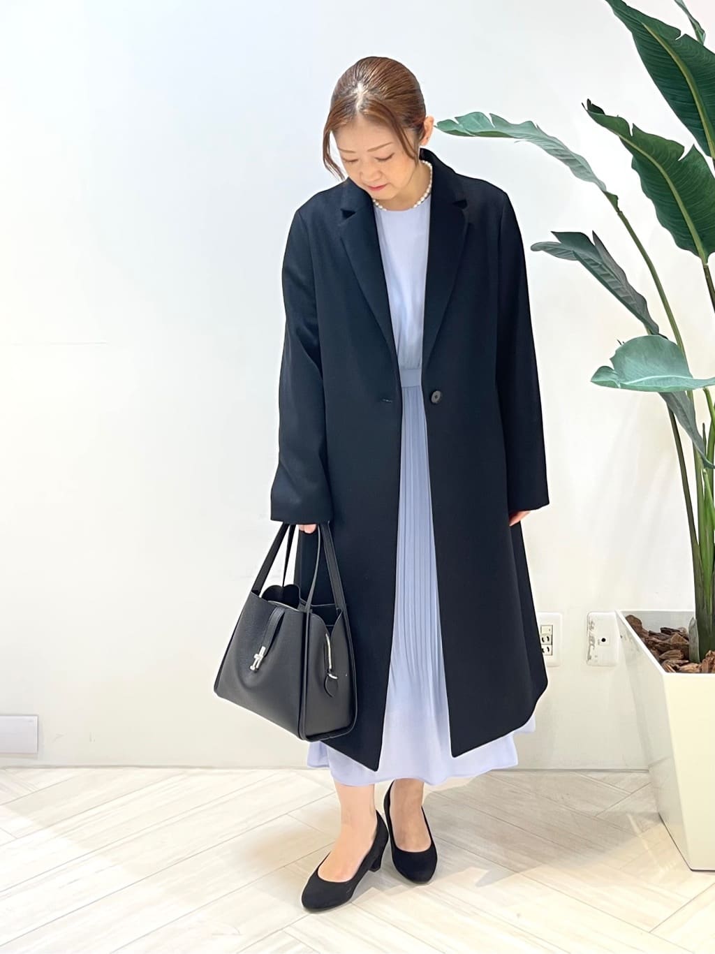 Tomoさんの「UNTITLED｜【洗える/セレモニー】プリーツワンピース」を使ったコーディネート