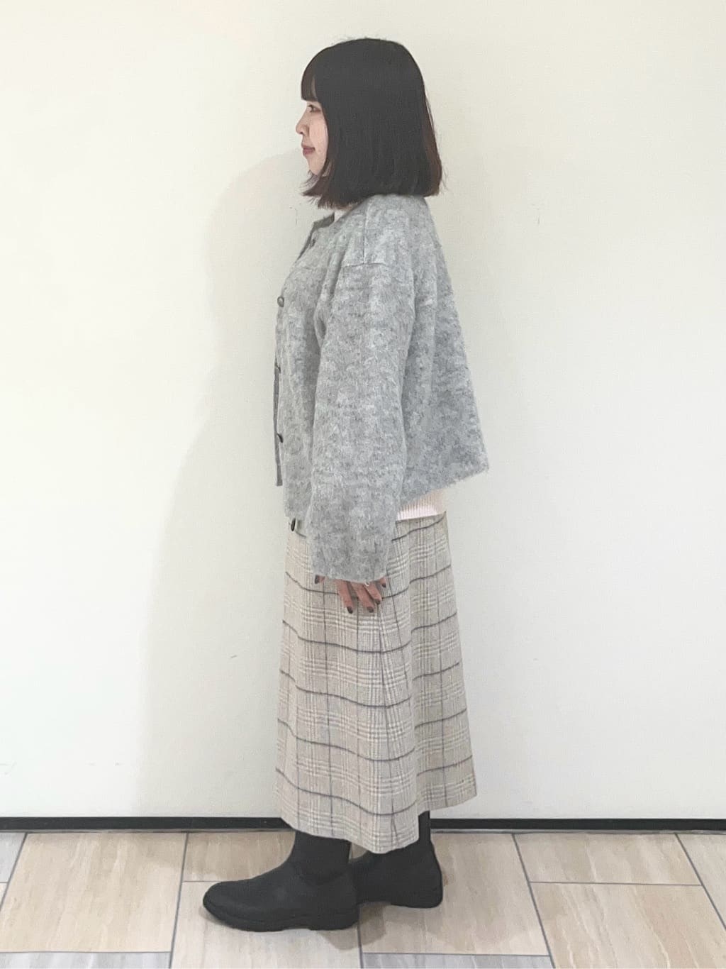 Mitsukiさんの「UNTITLED｜【8色展開/洗える】ウールカシミヤ ハイネックニット」を使ったコーディネート