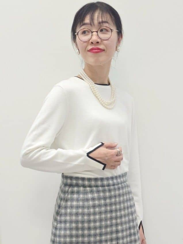 MUTSUKOさんの「UNTITLED｜【きれいめ/スタイリッシュ】2WAYスタンドカラーロングコート」を使ったコーディネート