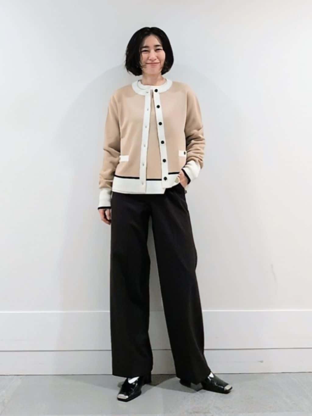 ミズタさんの「UNTITLED｜【アンサンブル可/洗える】ウールミラノリブニット」を使ったコーディネート