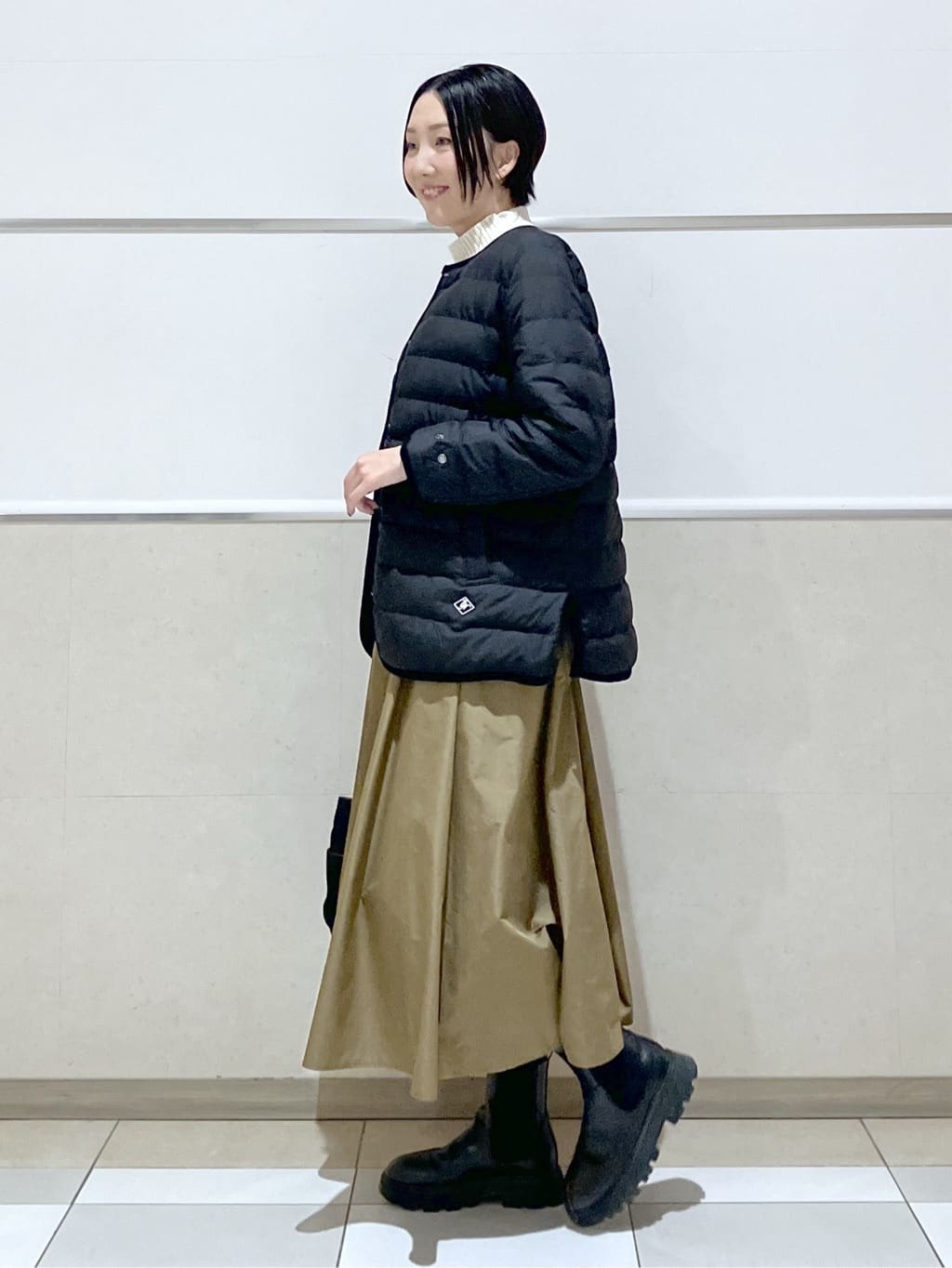 eriko さんの「Dessin｜【撥水・2WAY】ミュラーダウンコートミドル丈」を使ったコーディネート