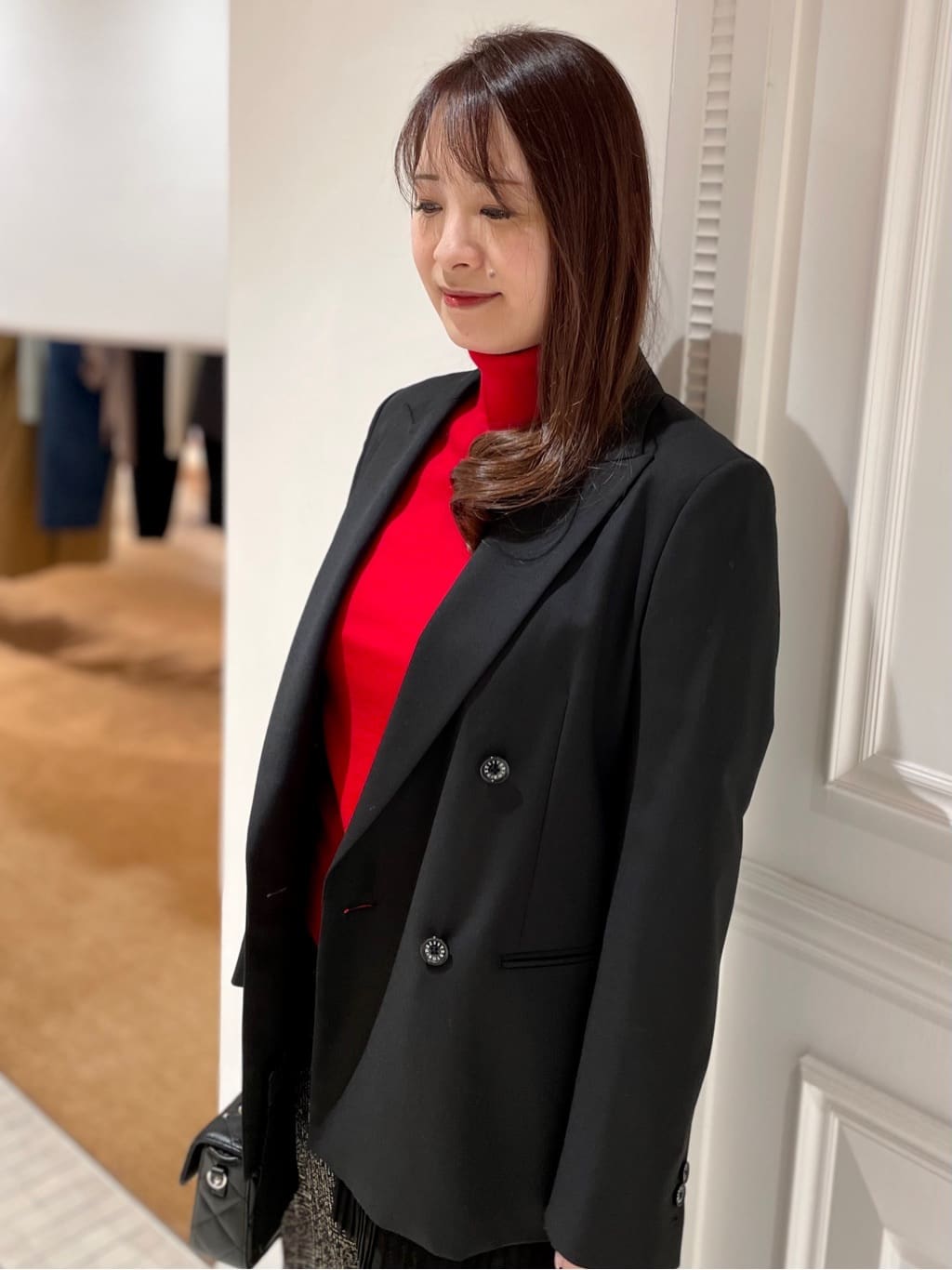 minowaさんの「DRESSTERIOR｜◆ループグレンチェックワイドパンツ」を使ったコーディネート