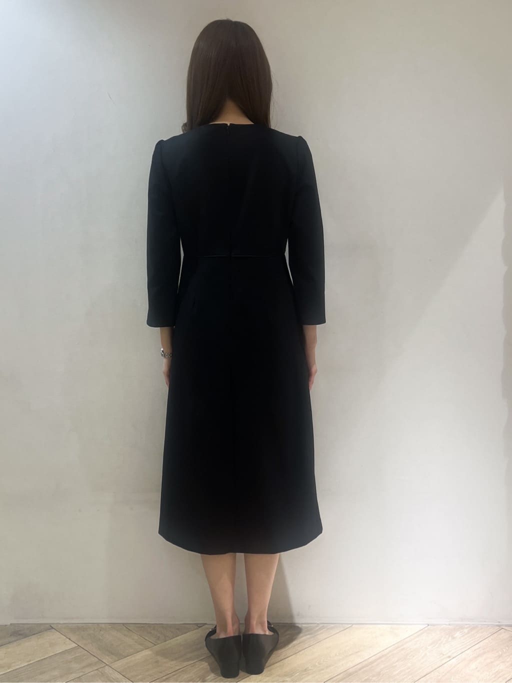 nanaさんの「index｜ストレッチキーネックワンピース【洗濯機OK／イージーアイロン】」を使ったコーディネート