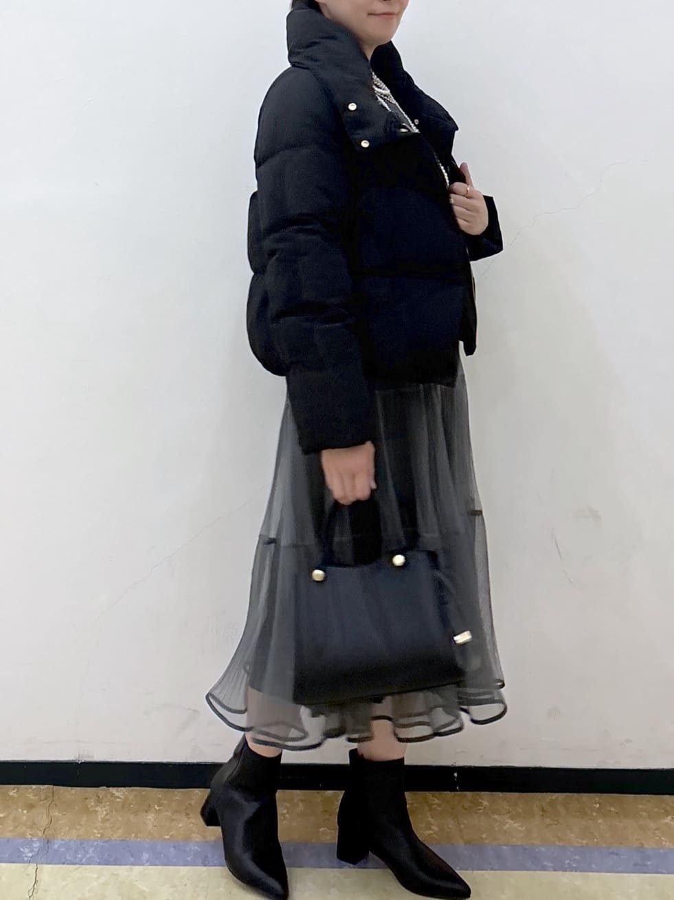 akariさんの「index｜KAWADAダウンショートコート【撥水／洗濯機OK／静電気防止裏地】《XS～LL》」を使ったコーディネート