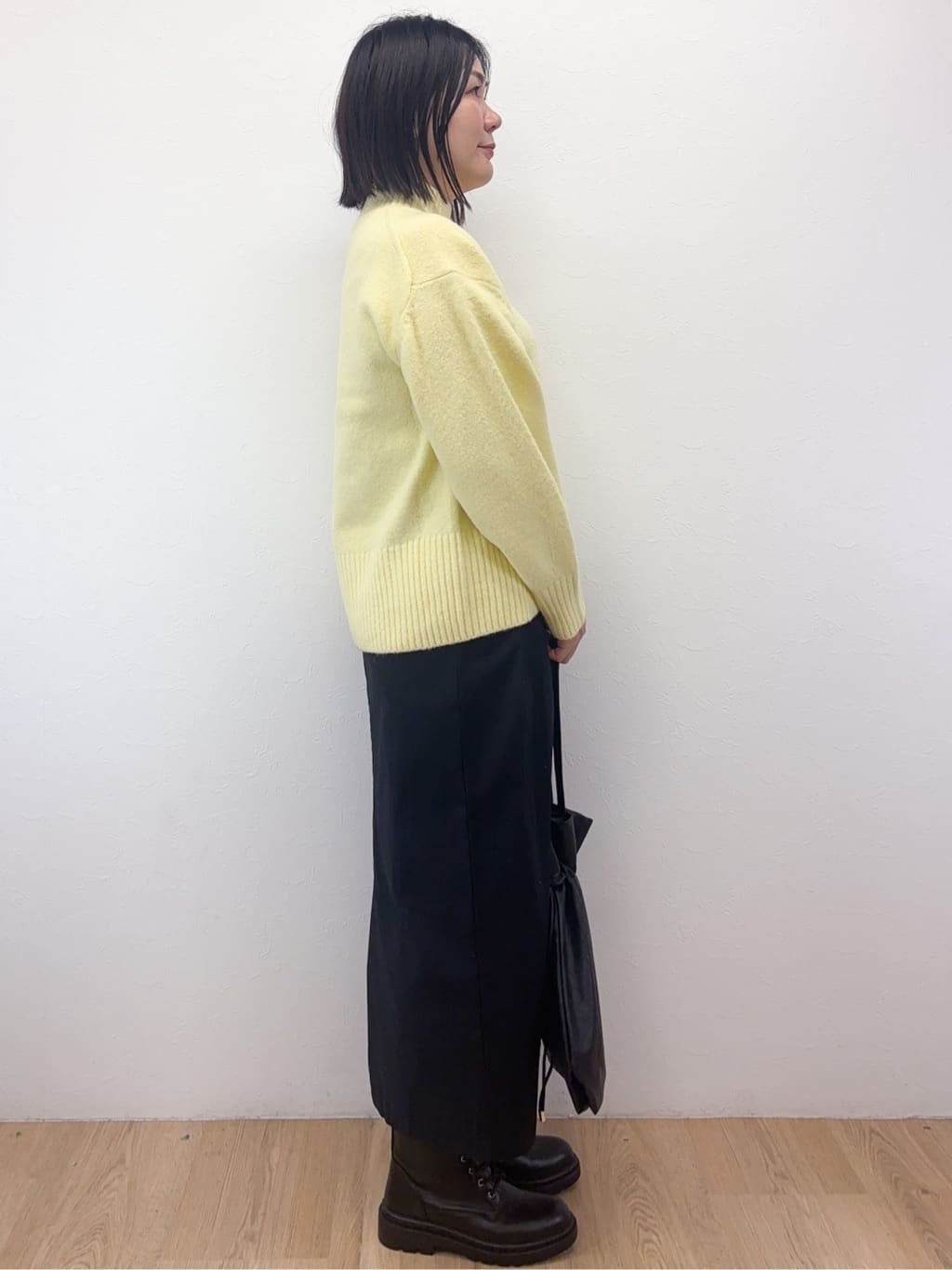 Takeさんの「OPAQUE.CLIP｜ふわふわハイネックニット【洗濯機OK】」を使ったコーディネート