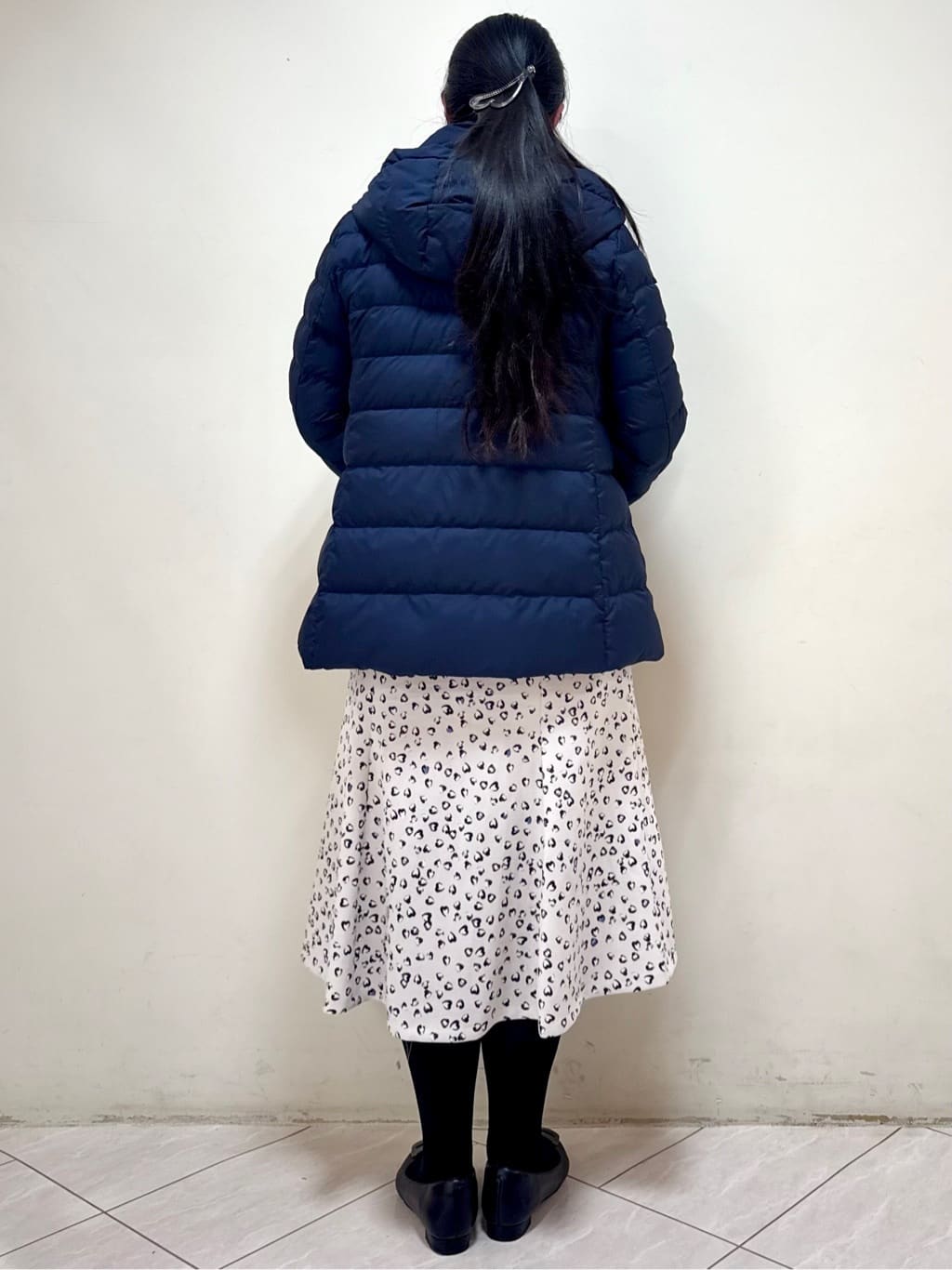 rincoさんの「Reflect｜【SS-4Lサイズ】フーデッドミドルダウンコート」を使ったコーディネート