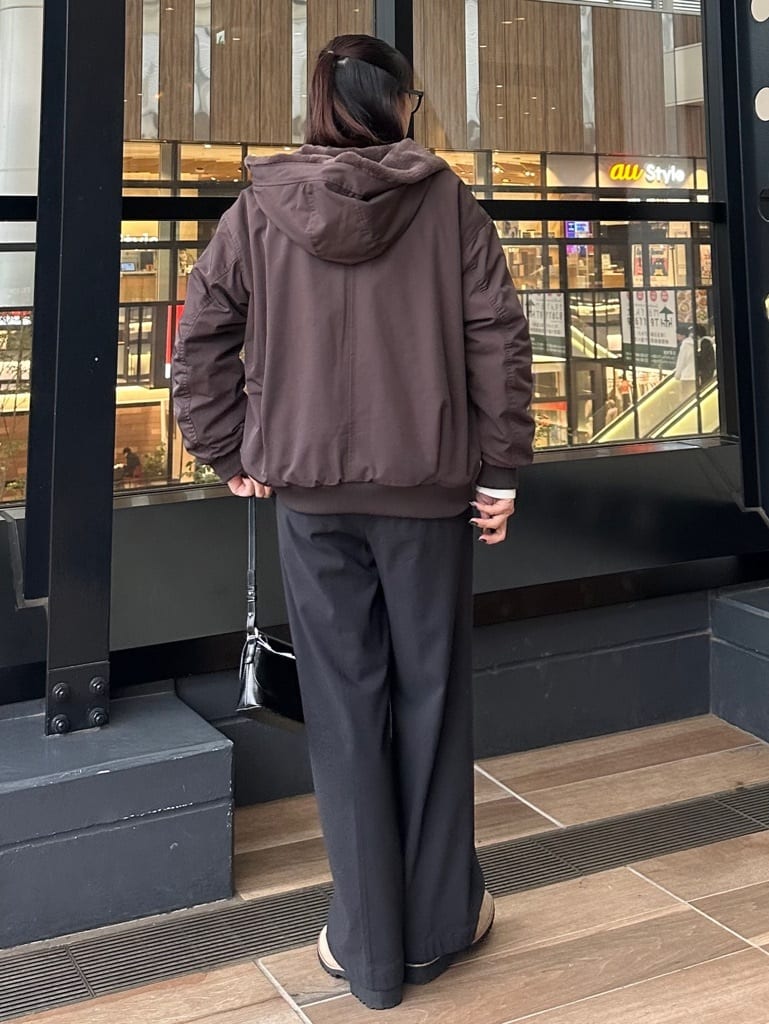 cottonさんの「THE SHOP TK｜【2WAY/洗える】リバーシブル フェイクファーブルゾン」を使ったコーディネート
