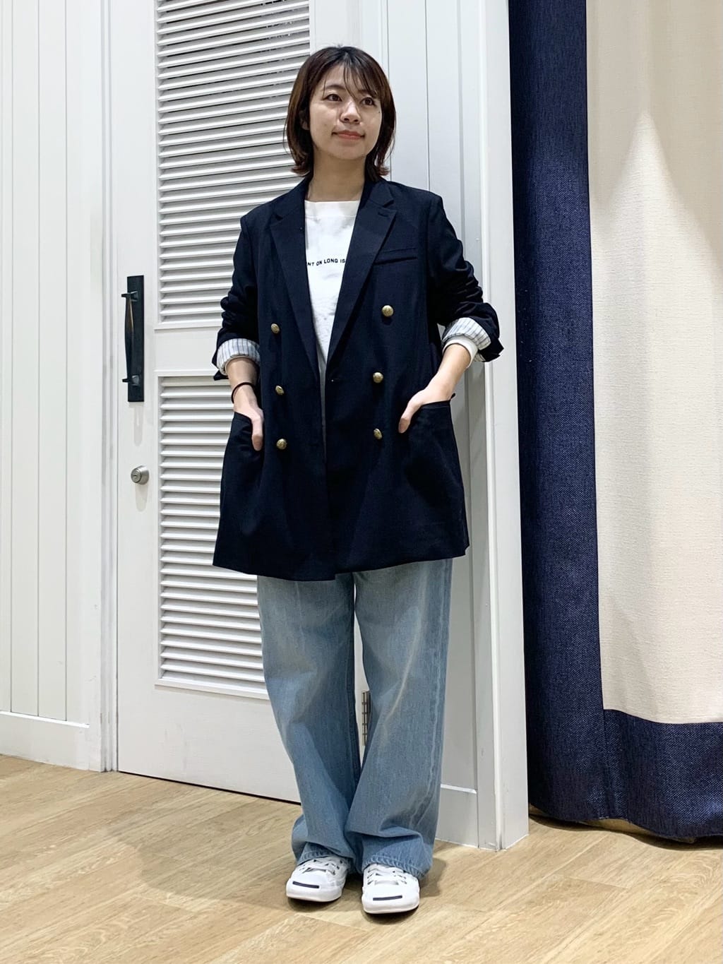 IMARIさんの「Dessin｜ダブルジャケット」を使ったコーディネート