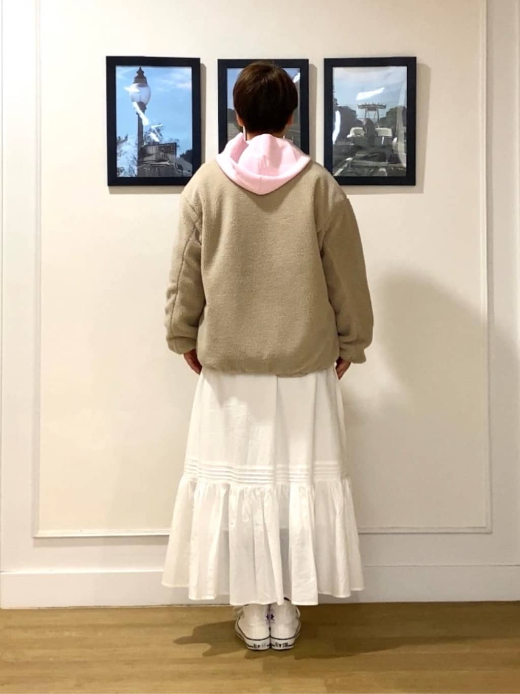 Hiroさんの「Dessin｜【2WAY】リバーシブルタフタボアアウター」を使ったコーディネート