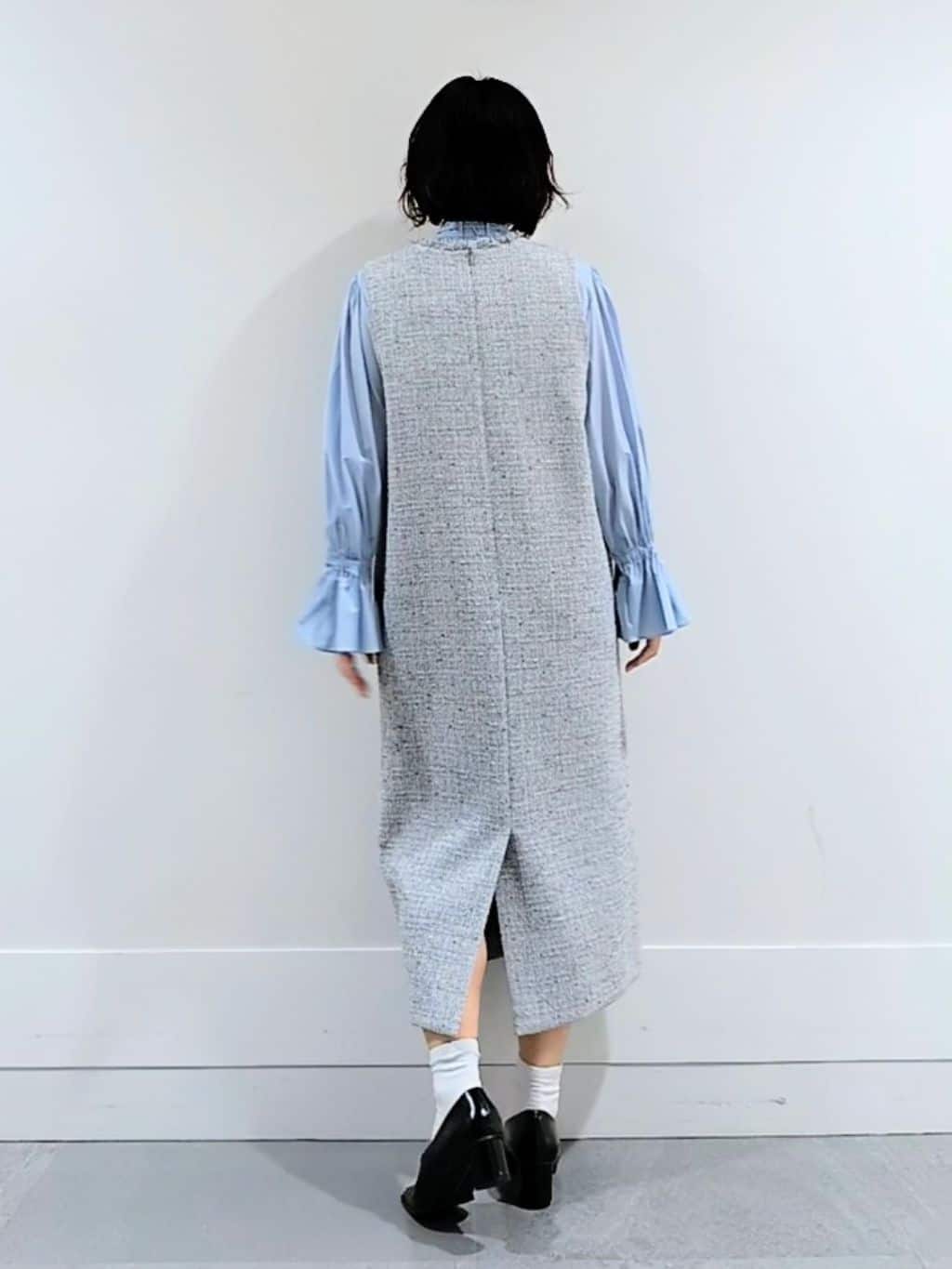 ミズタさんの「UNTITLED｜◆【セレモニー/華やか】2WAYボウタイブラウス」を使ったコーディネート