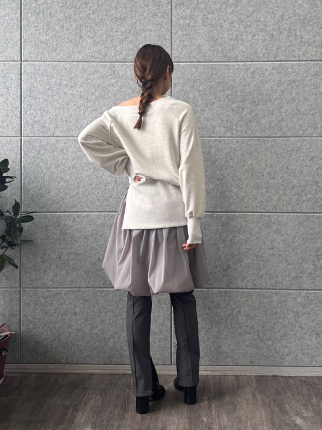 designer yukaさんの「CODE A｜balloon easy skirt」を使ったコーディネート