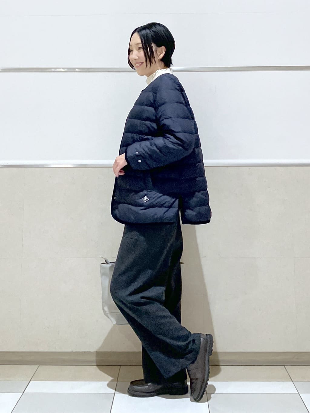 eriko さんの「Dessin｜【撥水・2WAY】ミュラーダウンコートミドル丈」を使ったコーディネート