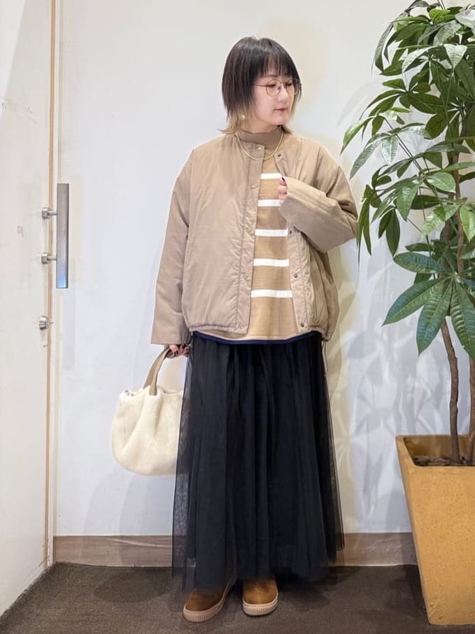 misakiさんの「SHOO･LA･RUE｜【洗濯機可】セレモニーからデイリーまで ふんわり軽やか チュールギャザースカート」を使ったコーディネート