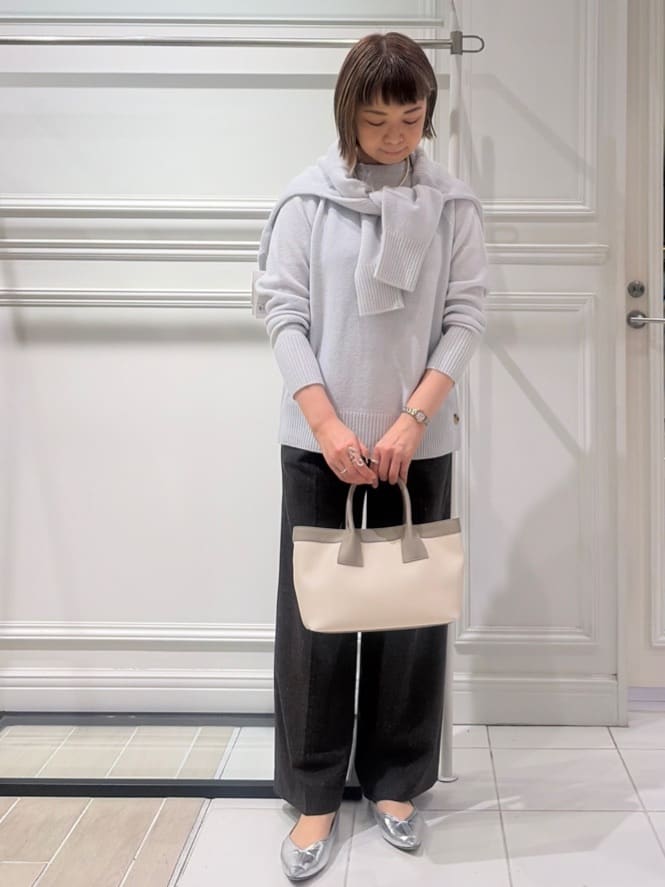 AKKOさんの「UNTITLED｜【8色展開/洗える】ウールカシミヤ ハイネックニット」を使ったコーディネート