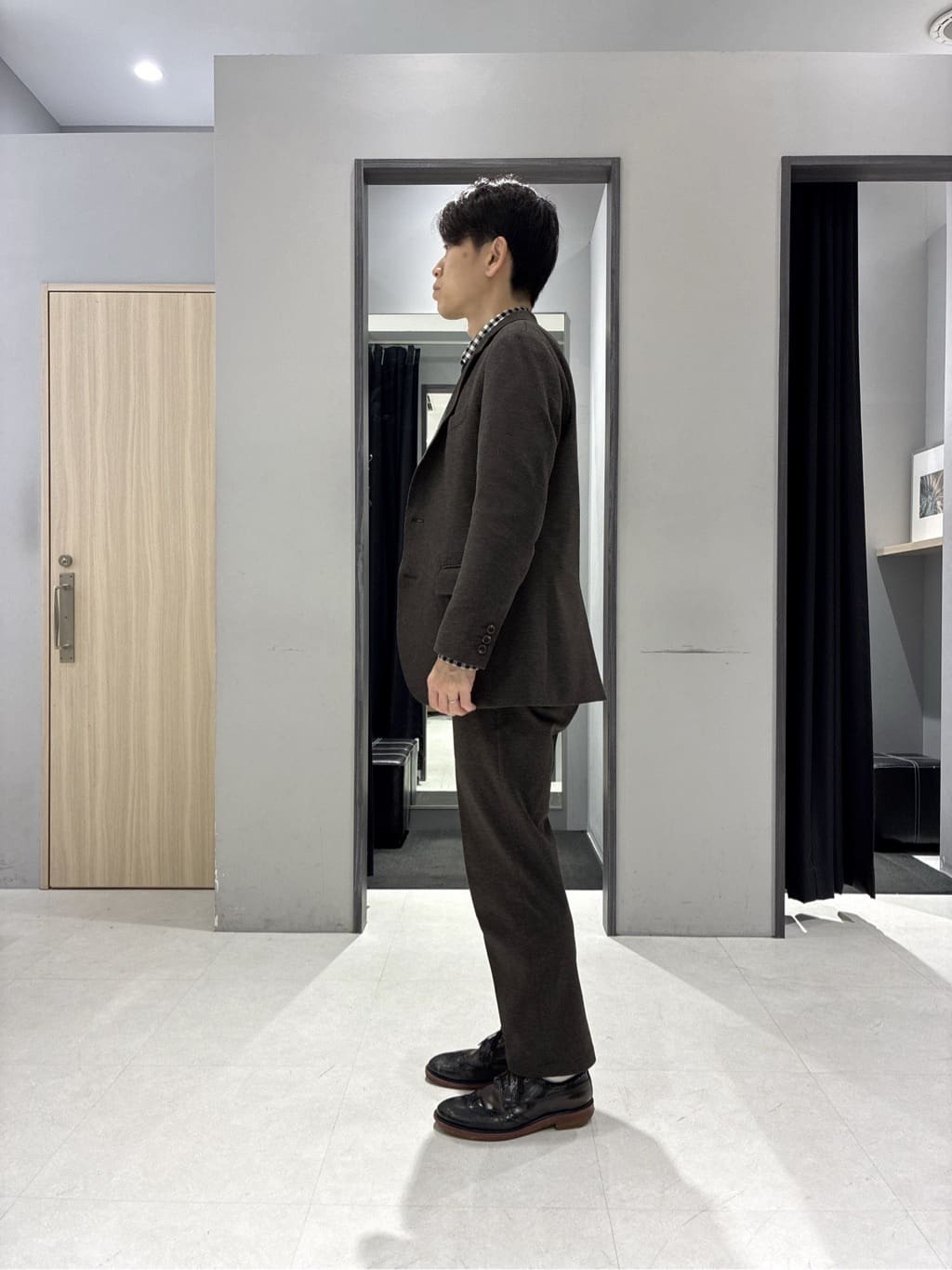 わいずみさんの「TAKEO KIKUCHI｜【None Of Stress】アクティブジャージ 千鳥 ジャケット」を使ったコーディネート