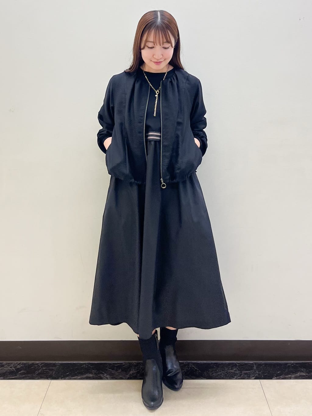 mikikoさんの「Reflect｜【ライトアウター／ゆったり羽織れる／気軽な羽織りに◎】ライトブルゾン」を使ったコーディネート