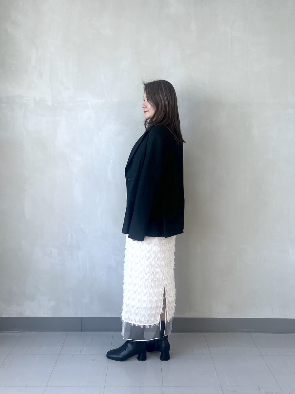 takaさんの「INDIVI｜Comfy SET UP｜ダブルブレストジャケット【再入荷／セットアップ対応／通勤／カセット服】」を使ったコーディネート
