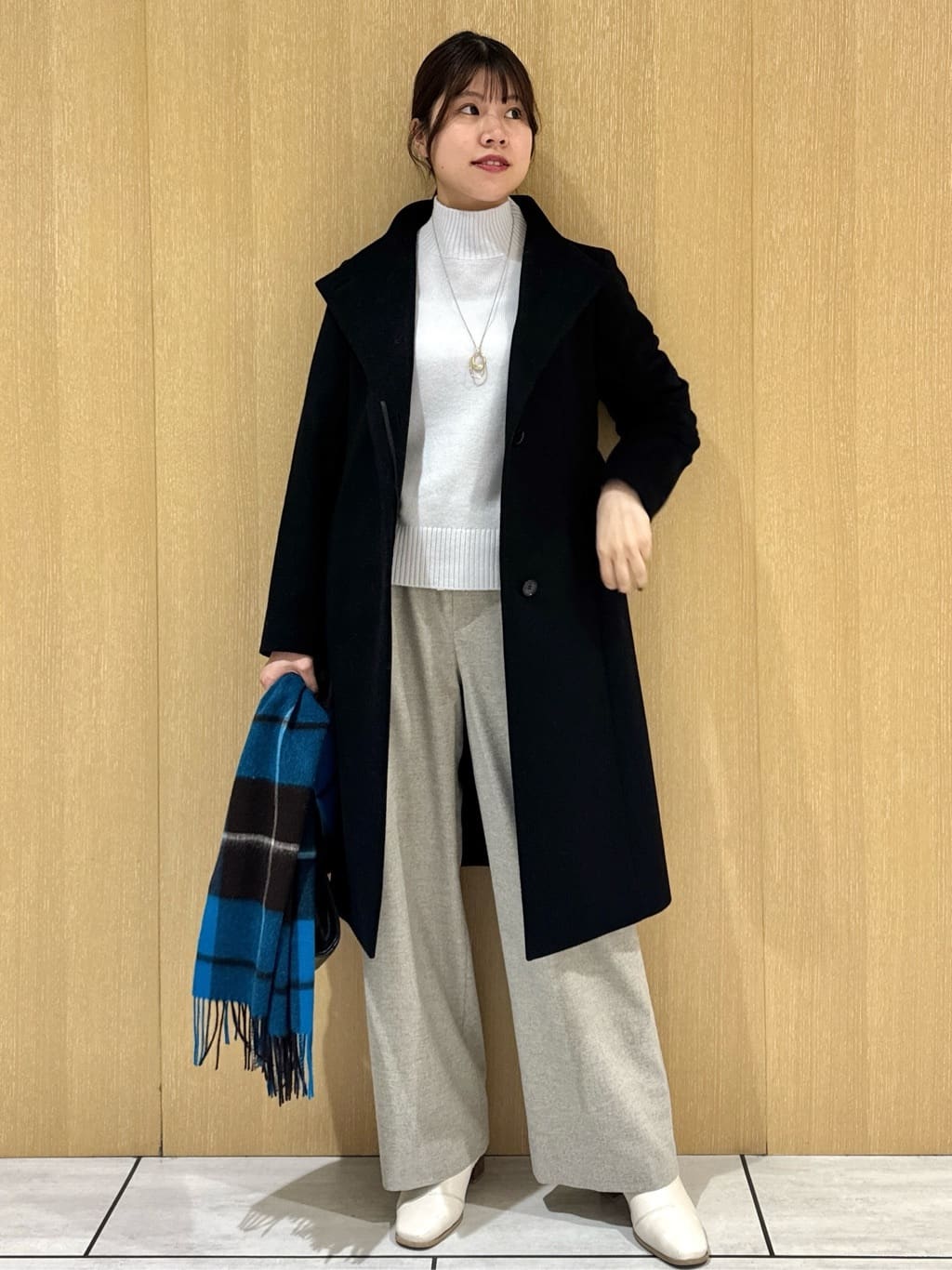 nanaさんの「UNTITLED｜【8色展開/洗える】ウールカシミヤ ハイネックニット」を使ったコーディネート