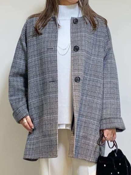 tomoさんの「UNTITLED｜【8色展開/洗える】ウールカシミヤ ハイネックニット」を使ったコーディネート