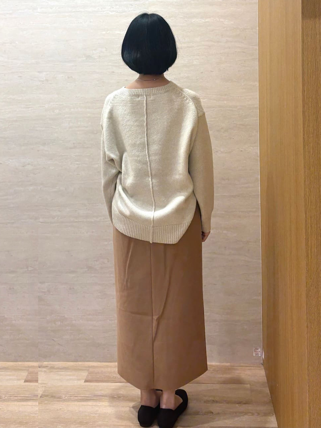 JIMAさんの「OPAQUE.CLIP｜リラクシークルーネックニット【洗濯機OK】」を使ったコーディネート