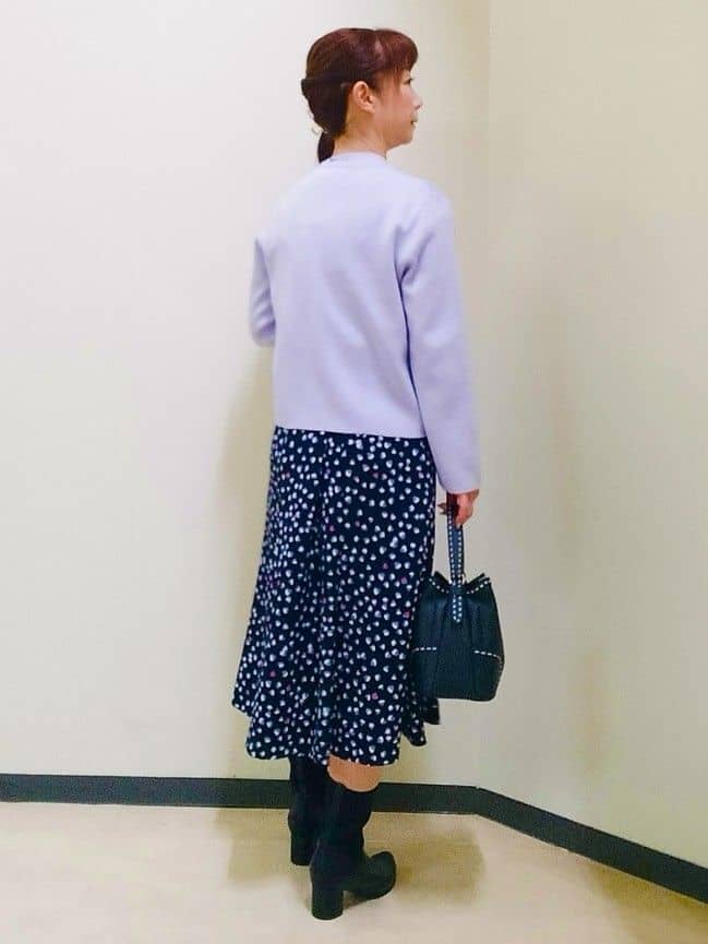 花さんの「Reflect｜【選べる5色／アンサンブル可】プチハイネックリブニット」を使ったコーディネート