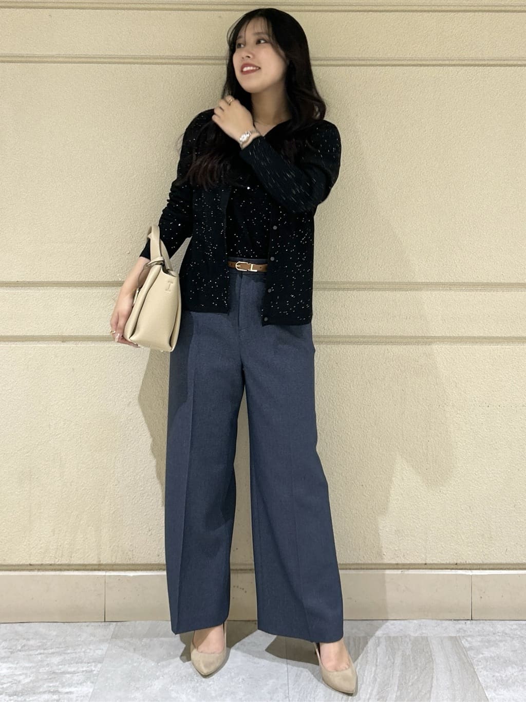 Momokaさんの「COUP DE CHANCE｜【手洗い可】ストレートワイドパンツ」を使ったコーディネート