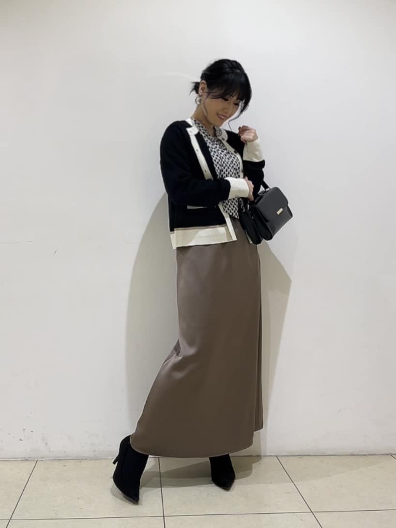 watanabeさんの「UNTITLED｜【アンサンブル可/ジャケット風】ウールミラノリブカーディガン」を使ったコーディネート