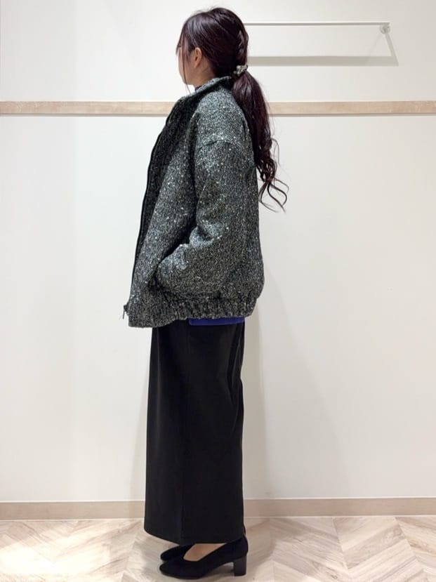 nanaさんの「SHOO･LA･RUE｜【2点セット/洗濯機可/S-LL】着回しがきく もちもちハイネックニット+裾シャツインナー」を使ったコーディネート