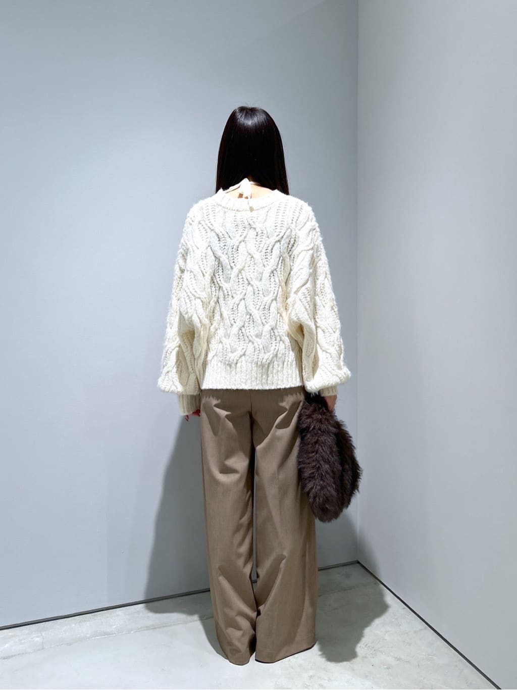 Renoさんの「INDIVI｜Timeless｜ベルテッドワイドパンツ【セットアップ対応】」を使ったコーディネート
