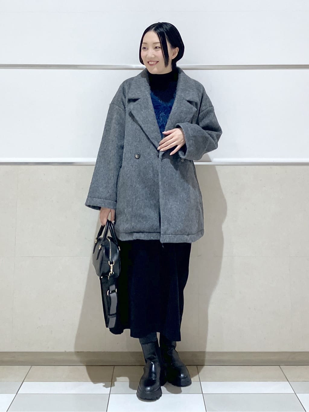 eriko さんの「Dessin｜シャギーコート」を使ったコーディネート