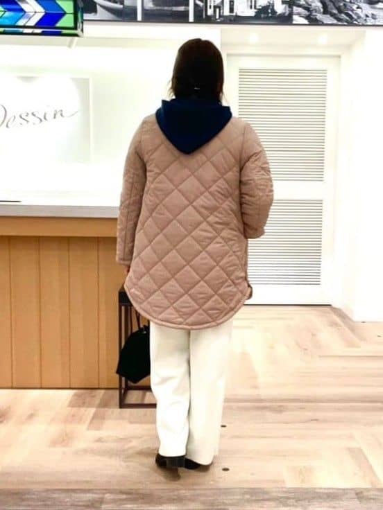 rinさんの「Dessin｜【2WAY/洗える】中綿キルトコート」を使ったコーディネート