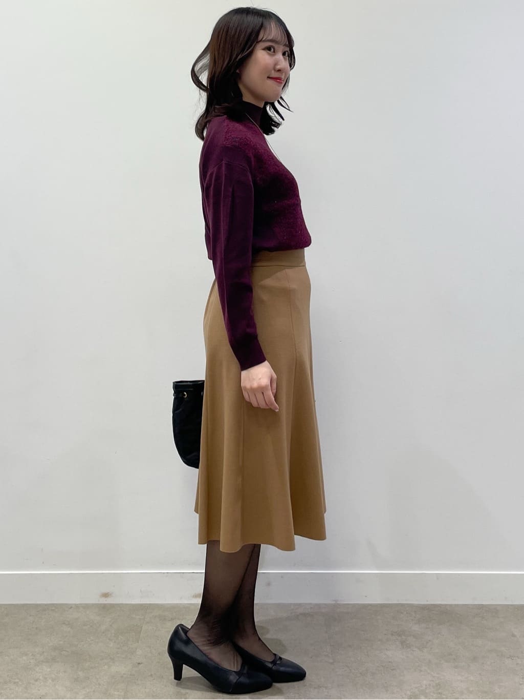 yukariさんの「Reflect｜アーガイル柄ハイネックニット」を使ったコーディネート