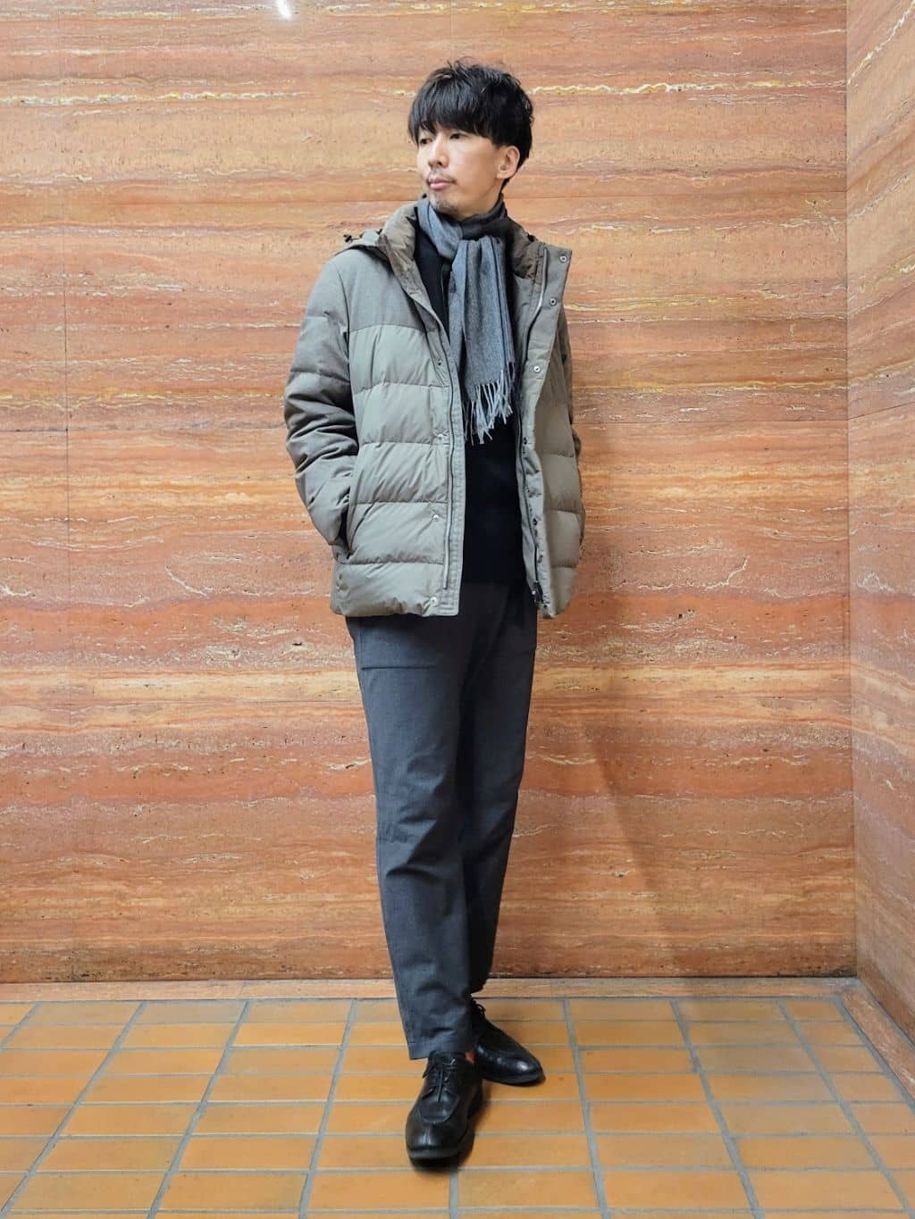 piroyaさんの「TAKEO KIKUCHI｜カラーコンビ ダウンブルゾン」を使ったコーディネート