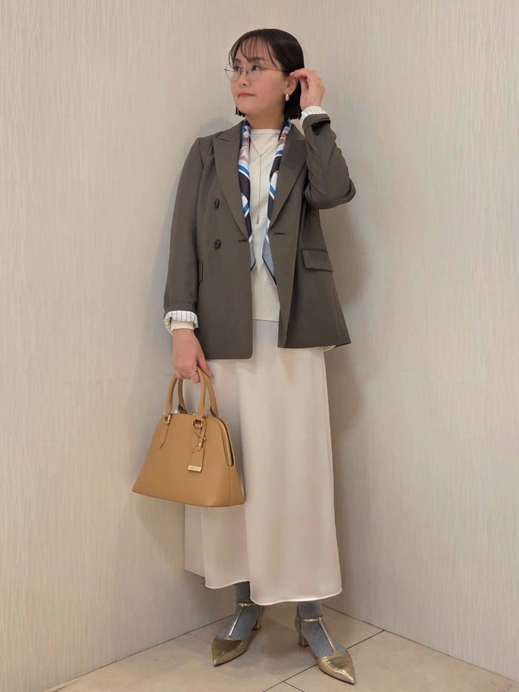 naokoさんの「UNTITLED｜【セットアップ可】ウールライク ダブルブレストジャケット」を使ったコーディネート