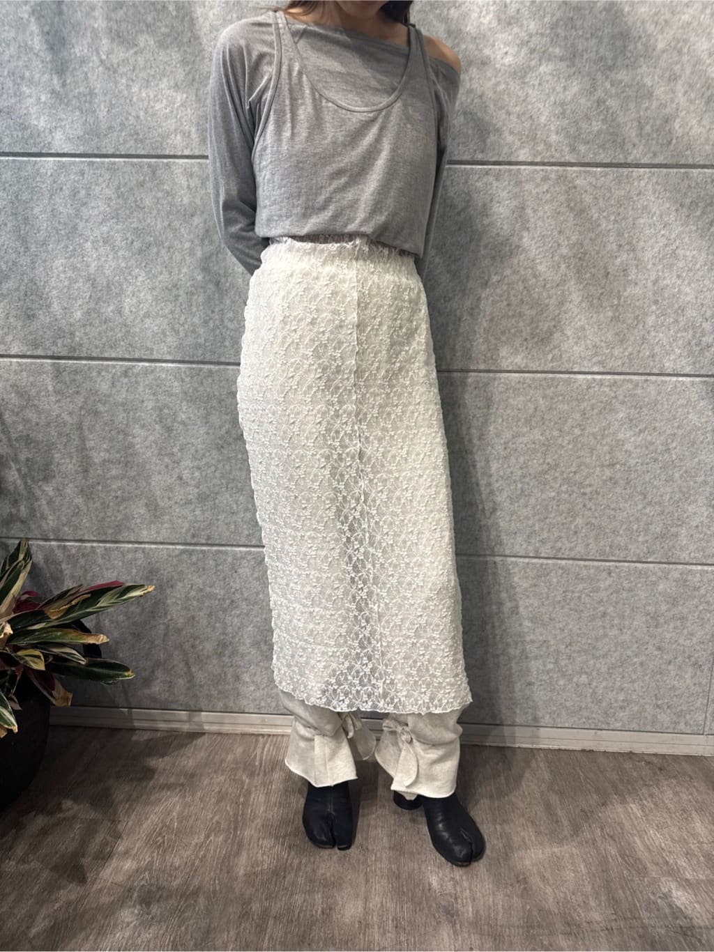 designer yukaさんの「CODE A｜【Re】ribbon sweat pants」を使ったコーディネート