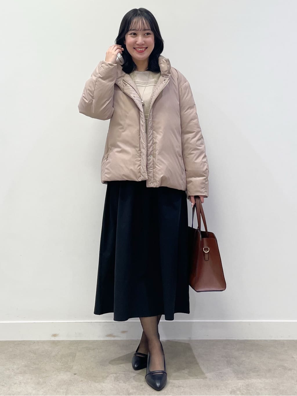 yukariさんの「Reflect｜【すっきりシルエット】ショート丈ダウンコート」を使ったコーディネート
