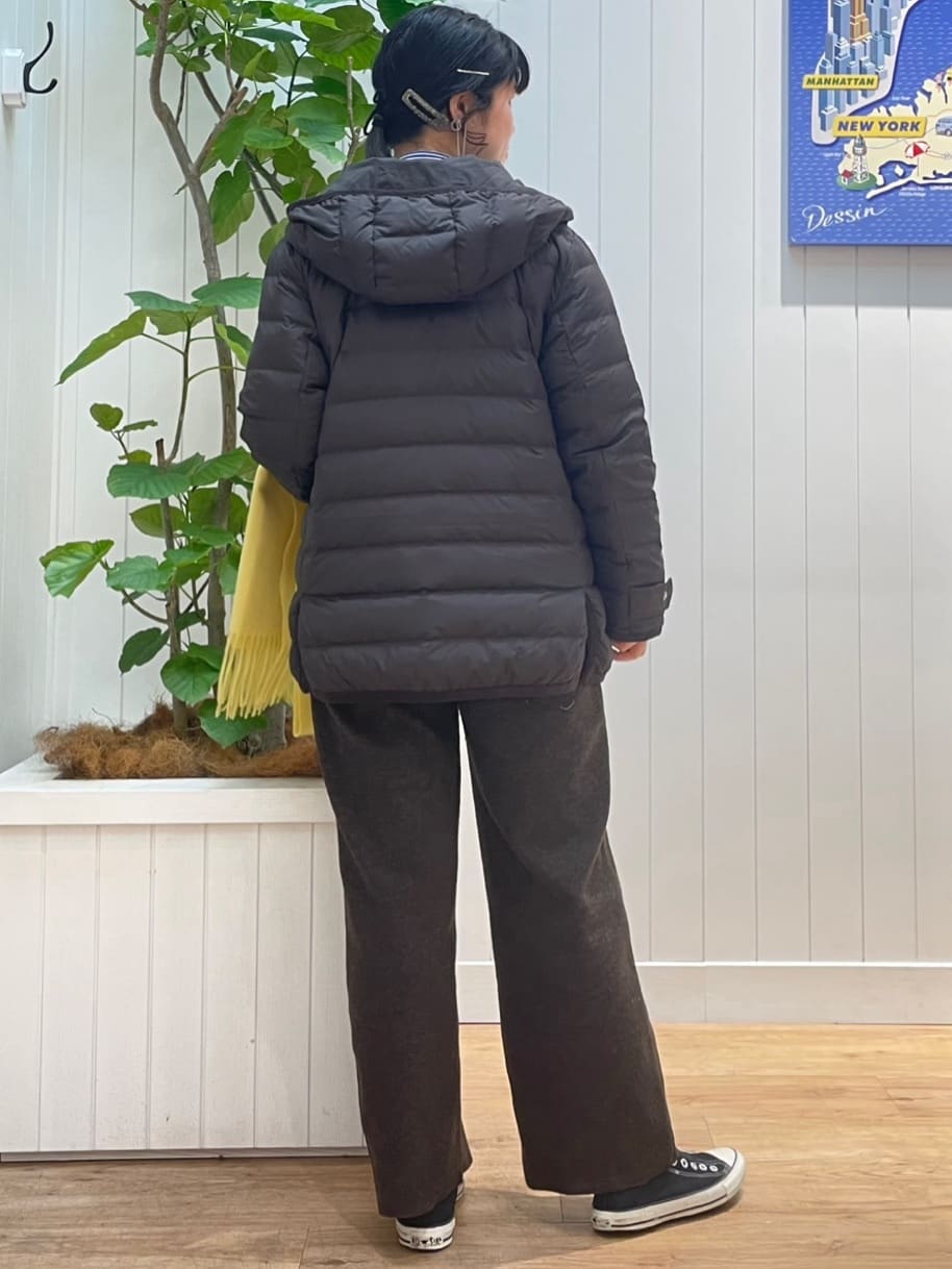 mikaさんの「Dessin｜【撥水・2WAY】ミュラーダウンコートミドル丈」を使ったコーディネート