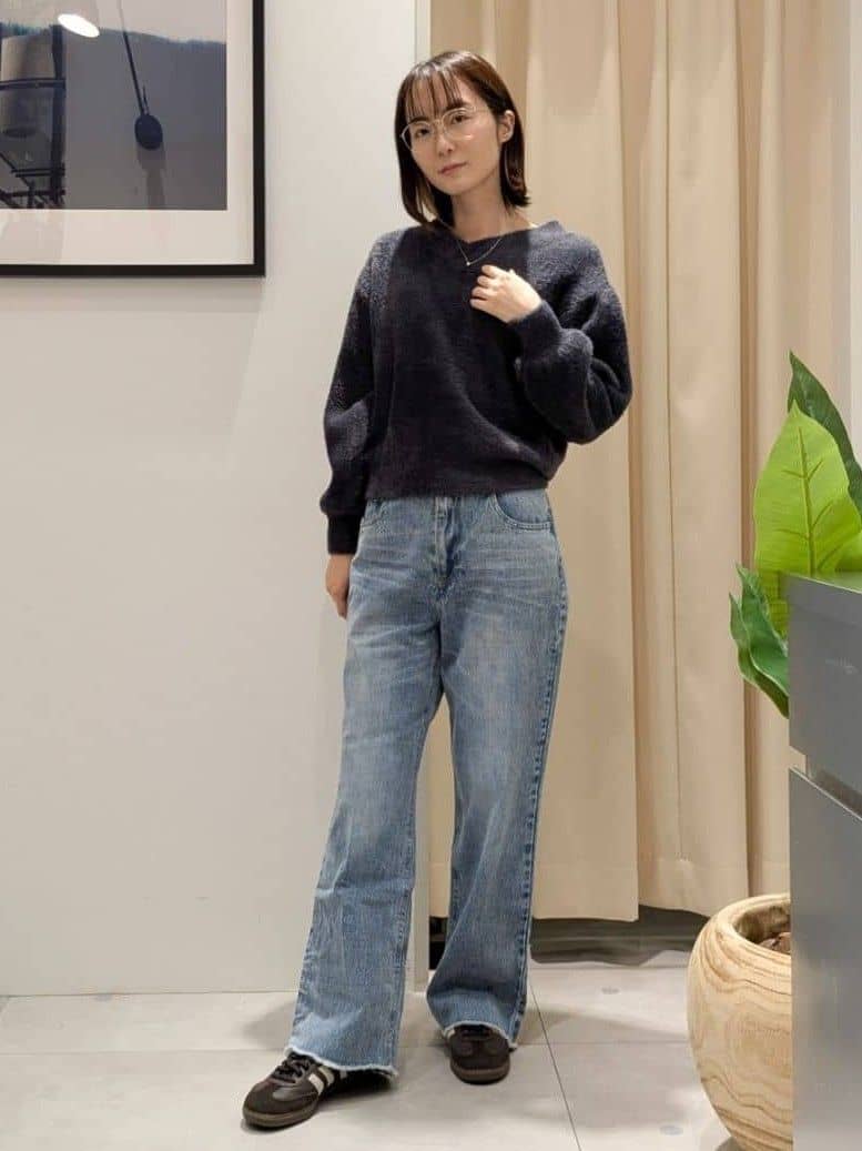 なめさんの「THE SHOP TK｜クラシカルな装い ウールライクスタンドカラーコート」を使ったコーディネート