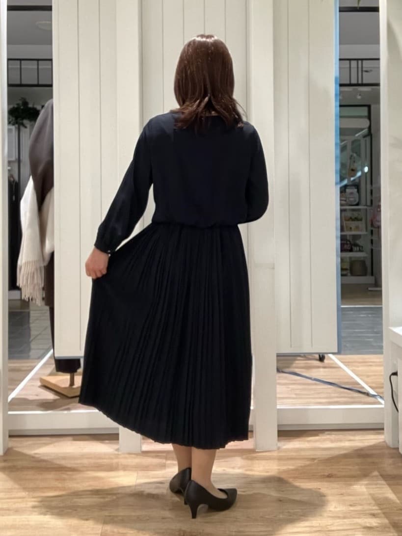 Fujitaさんの「Dessin｜ジョーゼットワンピース」を使ったコーディネート