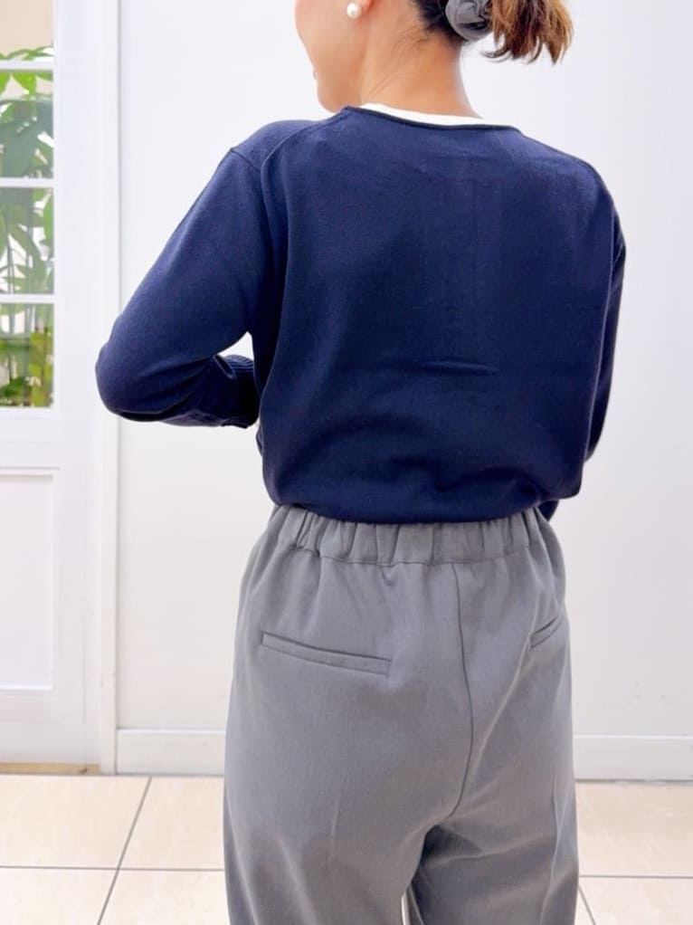 Osawaさんの「Dessin｜【洗える】バイカラーカーディガン」を使ったコーディネート