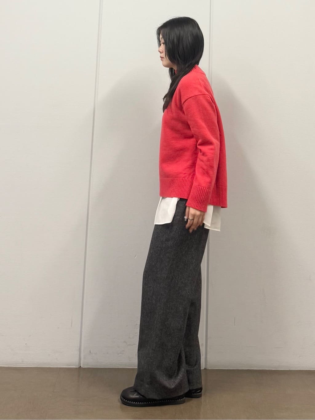 mizukiさんの「INDIVI｜【超軽量／蓄熱】ライトパフチェスターコート」を使ったコーディネート