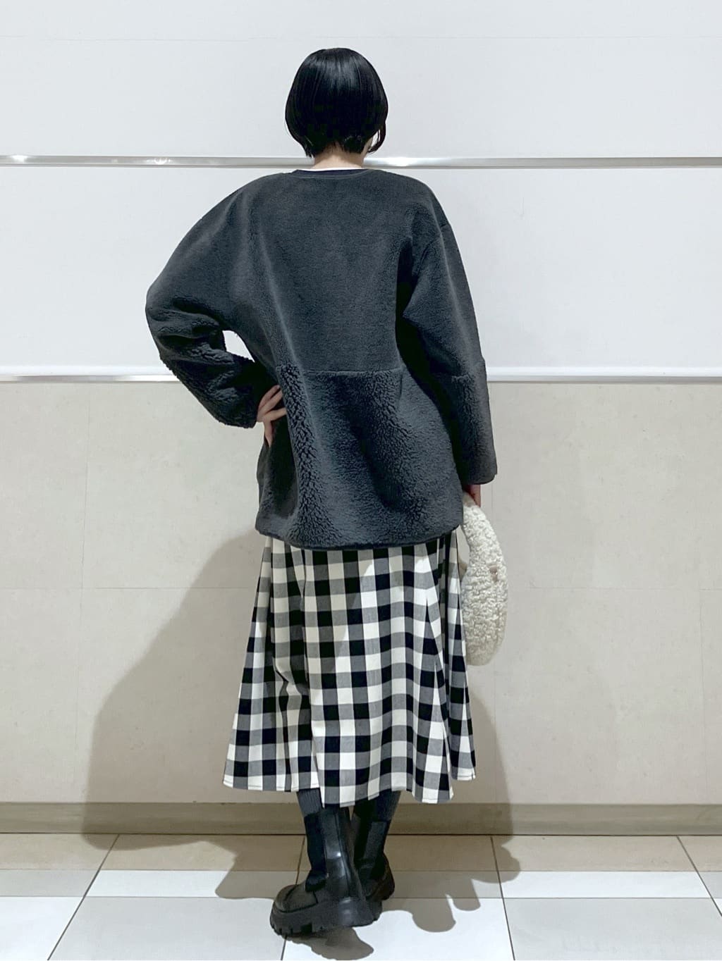 eriko さんの「Dessin｜【2WAY】フェイクムートンコート」を使ったコーディネート