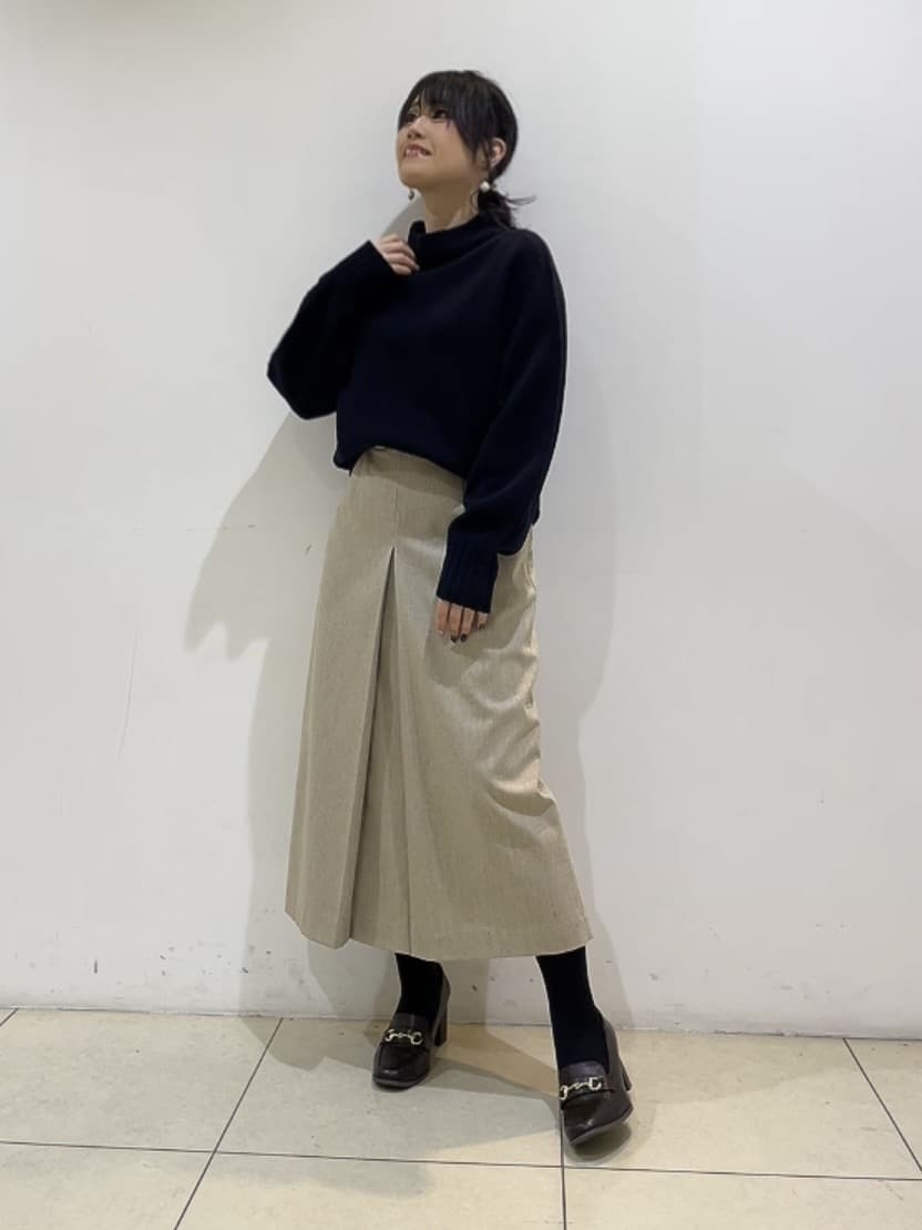 watanabeさんの「UNTITLED｜【洗える】スポンディッシュ ボトルネックニット」を使ったコーディネート