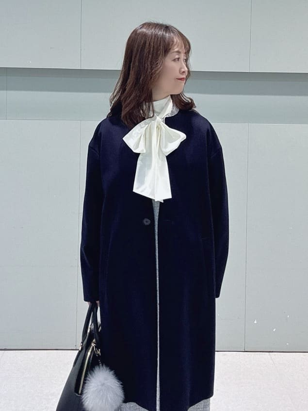 makiさんの「UNTITLED｜【洗える/細見え】ツイード ジャンパースカート」を使ったコーディネート