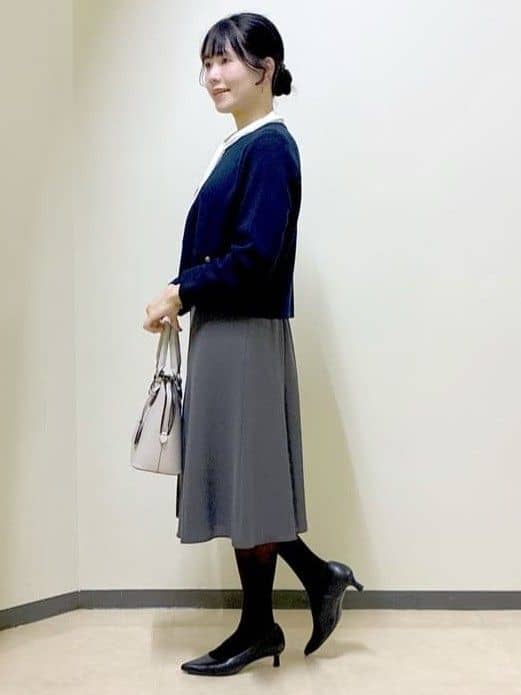  beni_gingerさんの「Reflect｜【きちんと見え／通勤／セレモニーにおすすめ◎】ドット柄ボウタイブラウス」を使ったコーディネート