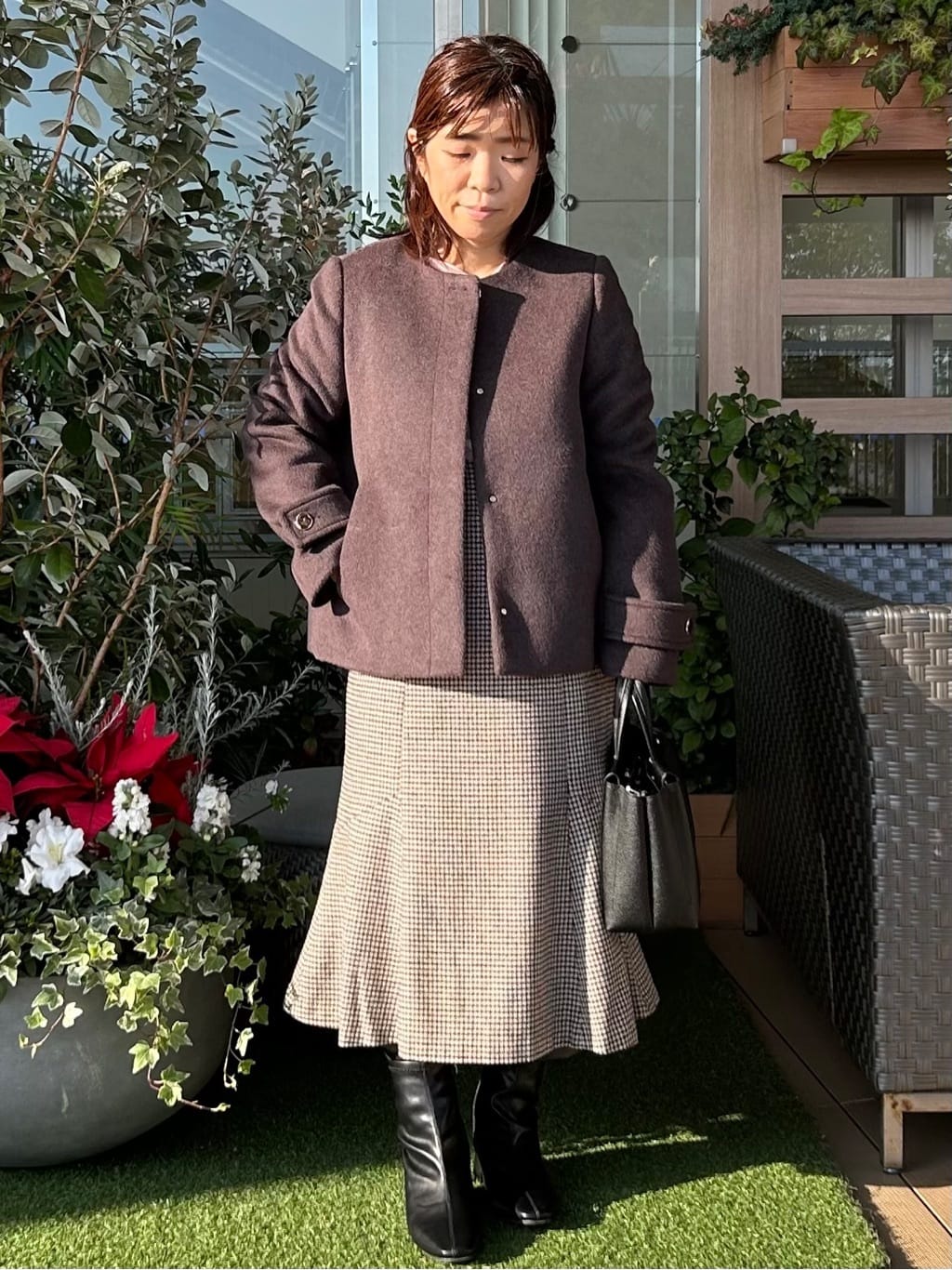 こやさんの「OPAQUE.CLIP｜ベーシックショートブーツ【THEシリーズ／抗菌防臭加工】」を使ったコーディネート