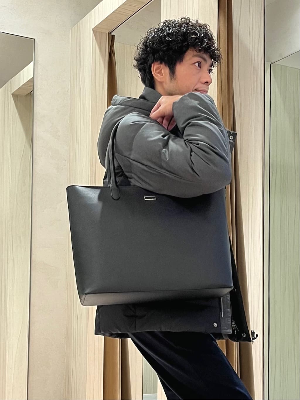 URAさんの「TAKEO KIKUCHI｜カラーコンビ ダウンブルゾン」を使ったコーディネート