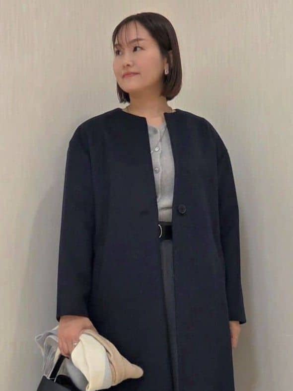 naokoさんの「UNTITLED｜【ふわふわニット/前後2WAY】フォックスカシミヤカーディガン」を使ったコーディネート